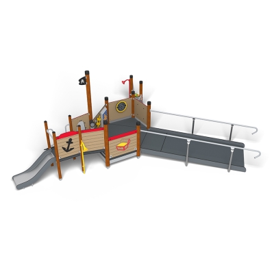 Το UniMix Tarv είναι μια παιδική χαρά με θέμα τους πειρατές που προσκαλεί τα παιδιά σε συναρπαστικές θαλάσσιες περιπέτειες! Διαθέτει διασκεδαστικές λεπτομέρειες όπως σημαία, άγκυρα, τιμόνι και σημεία παρατήρησης. Τα παιδιά μπορούν να ανέβουν στο πλοίο μέσω ράμπων ή σκάλας, να οδηγήσουν το πλοίο και να γλιστρήσουν προς τα κάτω για να ξεφύγουν. Με την προσβάσιμη ράμπα του, είναι συμπεριληπτικό για όλα τα παιδιά, ενθαρρύνοντας το ευφάνταστο παιχνίδι, το παιχνίδι ρόλων και την ενεργή κίνηση στην ανοιχτή θάλασσα. Διαθέτει επίσης ένα παιχνίδι λαβύρινθου, ένα περιστρεφόμενο λαβύρινθο, ένα τραπέζι παζλ και πολλά άλλα, για να κρατά τα παιδιά όλων των ικανοτήτων απασχολημένα για μεγαλύτερο χρονικό διάστημα.